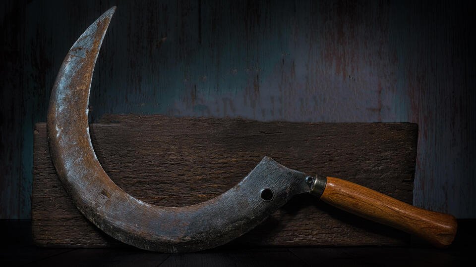 Мард як яхмосро бо найза кушт ва сарашро дуздид